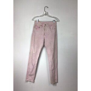 Levi’s Pink Mom Jeans Button Fly Womens 25